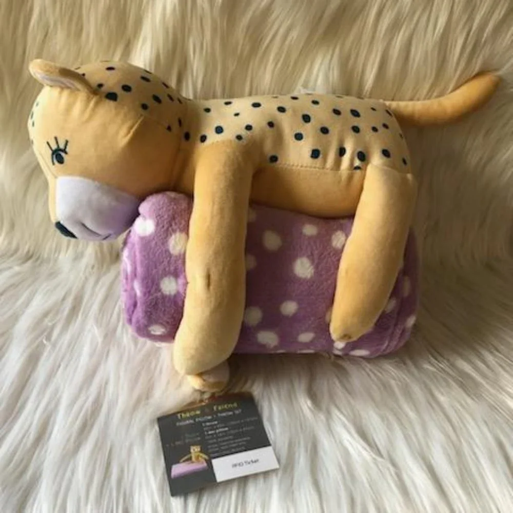 Leopard Stuffed Animal & Blanket Set